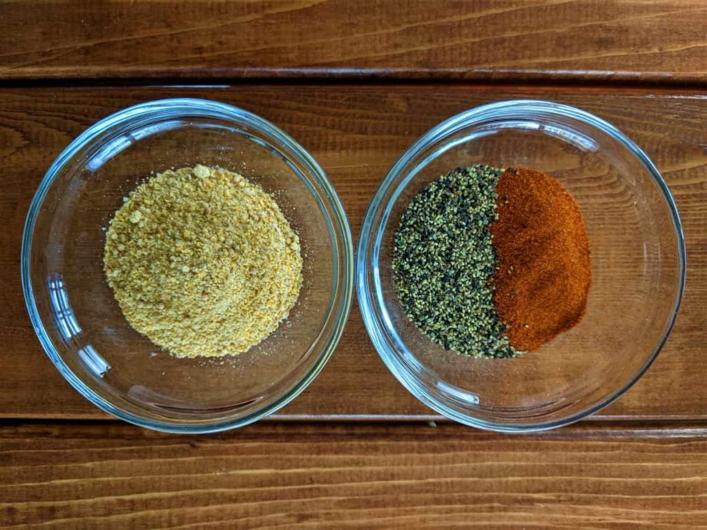 spices in bowls on a table