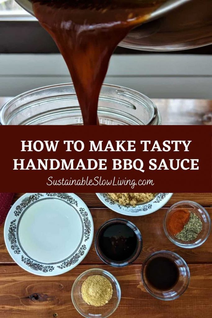 pinnable image for handmade bbq sauce