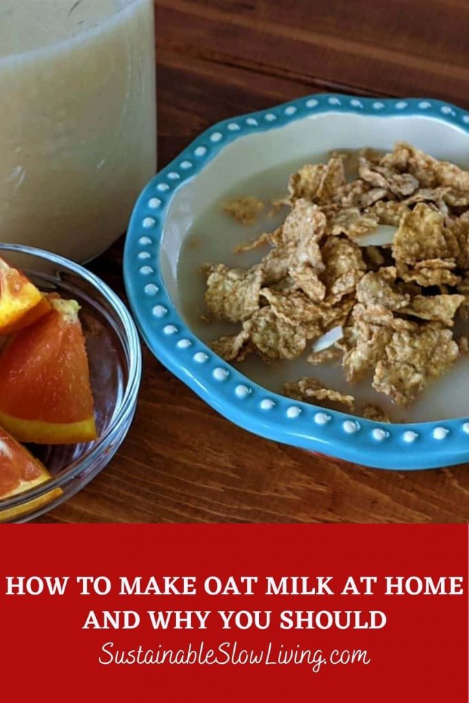 pinnable image for how to make oat milk