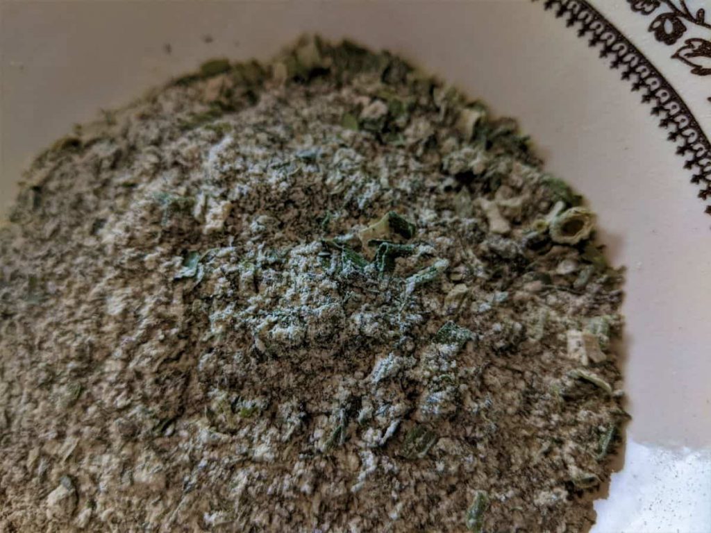 dry dill dressing mix in a bowl