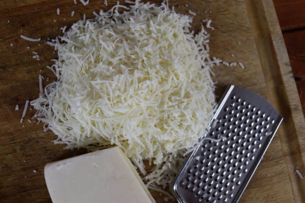 shredded asiago cheese for homemade french fried potatoes