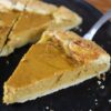 slice of sweet pumpkin maple galette on a pie server