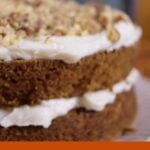 pinnable image for sweet potato cake.