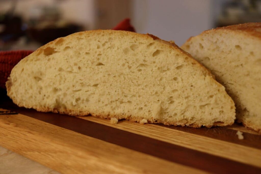 fresh slice bread made on a slow living winter afternoon