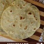 pinnable image for tortillas recipe.