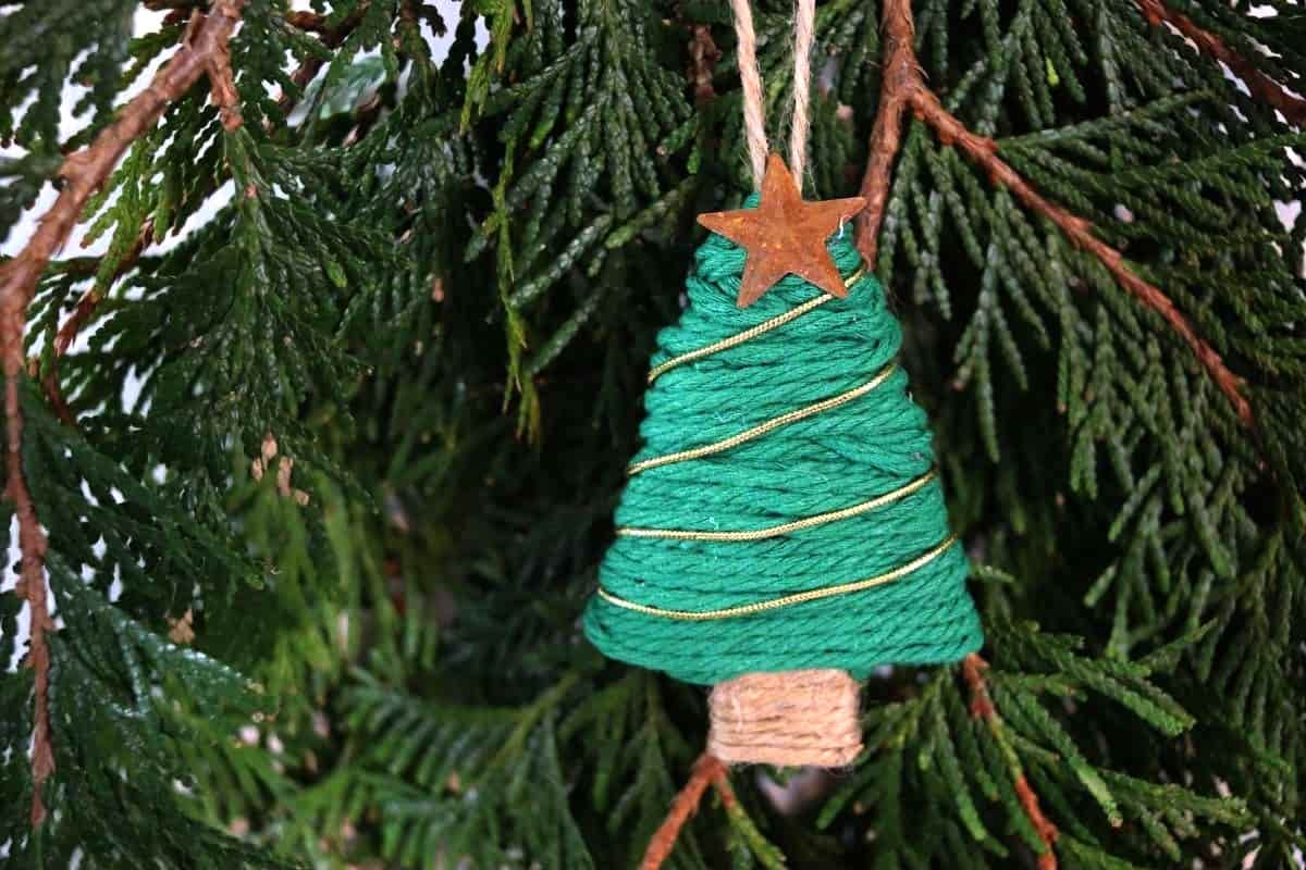 DIY Tree Shaped Ornament Simple Rustic Charm In Minutes